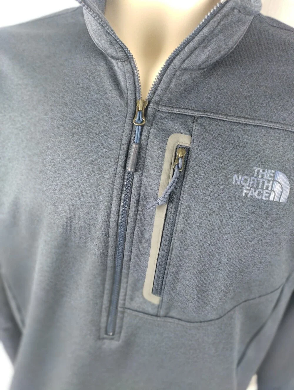 the north face mens Size Large Qrt Zip Drifit Pullover Active Wear